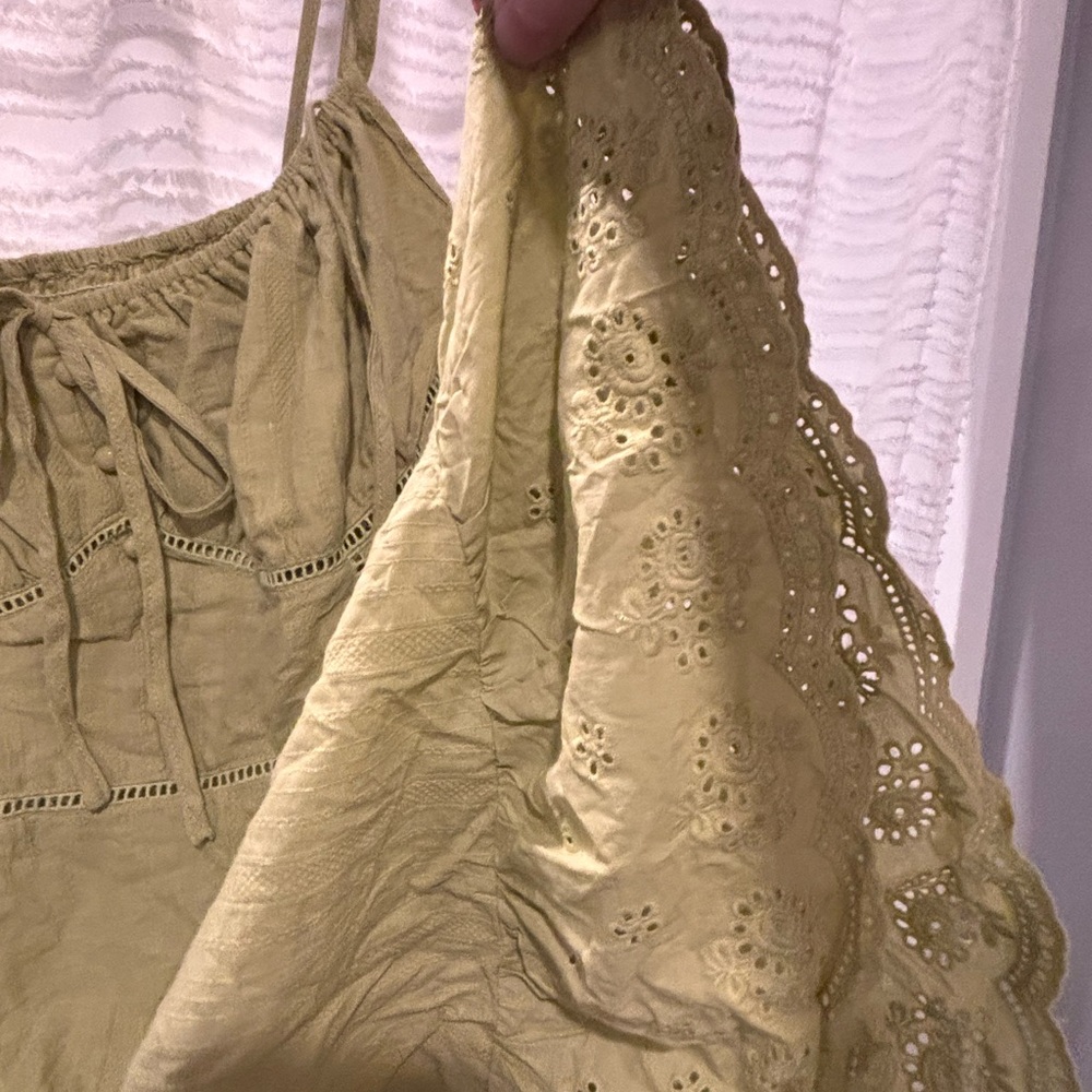 Cider Sage Green Mini Dress - Picture 3 of 6